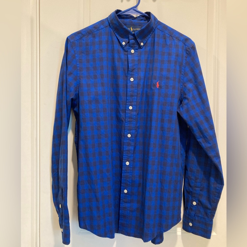 Boy’s Ralph Lauren long sleeve button down dress shirt size XL (18/20) EUC